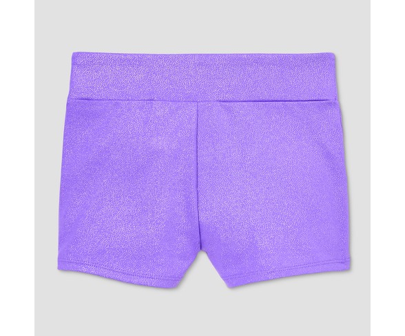 Freestyle by Danskin Girls' Activewear Shorts - Purple 2T