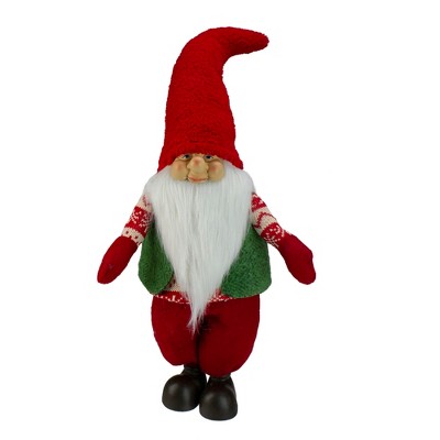 Northlight 23" Red and Green Santa Christmas Gnome Tabletop Figure