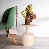 Storied Home Chic Round Side Table Cream - 2 of 4