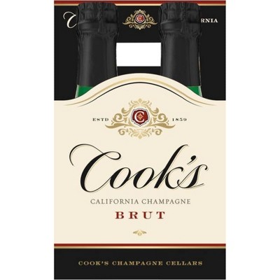 Cook's Brut Champagne - 4pk/187ml Bottle