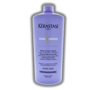 Kerastase Blond Absolu Blonde Ultra-Violet Anti-Brass Purple Shampoo | Absolute Helps remove impurities & pollution particles (34 oz XXL) - 1 of 2