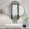 Beautyolove 24 in. W x 24 in. H Scalloped Silver Aluminum Alloy Framed Wall Mirror Quatrefoil Decorative Wall Mirror - 3 of 4