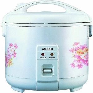 TIGER JNP-0550 3-CUP (UNCOOKED) RICE COOKER AND WARMER. - 1 of 4