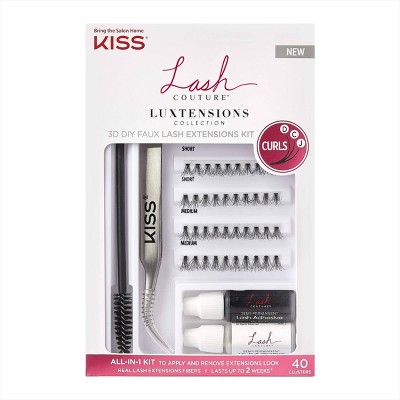 Kiss Lash Couture Luxtensions Collection Faux Lash Extension Kit - 40ct ...