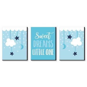 Big Dot of Happiness Baby Boy - Blue Nursery Wall Art and Kids Room Decorations - Gift Ideas - 7.5 x 10 inches - Set of 3 Prints - 1 of 4