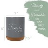 Elanze Designs Family Forever Grey X-Large Cork Bottom Kitchen Utensil Holder - 2 of 4