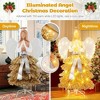 Resenkos 5.2-Ft Lighted Angel Artificial Christmas Tree with Warm White LEDs - Golden/White - 3 of 4