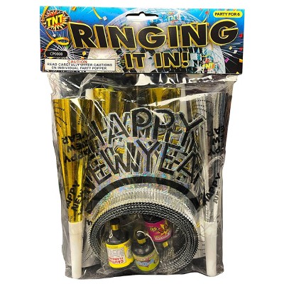 TNT Fireworks Ringing It In Bag: New Year's Eve Celebration Kit, 36 pc - Party Accessories