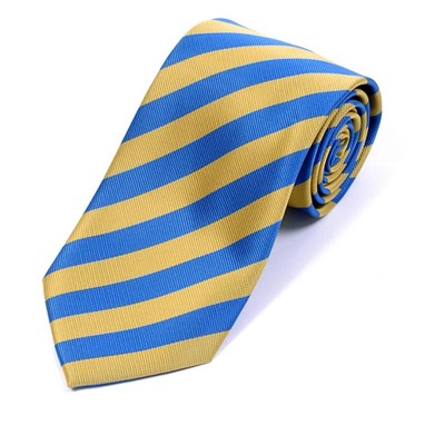 Men's College 1/2" Stripes Colored Woven Slim Neck Tie