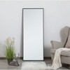 Elegant Lighting Metal frame rectangle mirror 24 inch in Black - 2 of 4