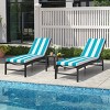 Crestlive Products Patio Outdoor Chaise Lounge Cushion Beige 2 PC - 2 of 4