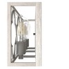 Hunter Fans 4.75" Gablecrest Wall Light Distressed White Finish - 3-Bulb Vanity for Elegant Farmhouse Style - 3 of 4