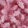 Pre-Lit Pink Christmas Tree - Artificial Xmas Pine Tree, Holiday Party Decoration for Home Office,Full Prelighted Warm White LED Lights,Foldable Base - 4 of 4
