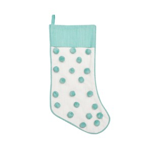 carol & frank Surf Dot Tufted Stocking - 1 of 4