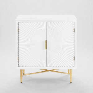 Art Leon Modern Wood Cabinet Sideboard with Textured Door Decoration - 1 of 4