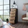 Okak Modern 5-Drawer Vertical Bedroom Dressers,Storage Chest of Drawers Wooden Tall Dresser Chest for Living Room,Entryway - 2 of 4