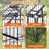 Metal Chicken Coop Run with Waterproof Cover, 86"x40"x40" Portable Walk-In Poultry Cage, Outdoor Hen House Animal Enclosure, Pet Playpen for Backyard - 2 of 4