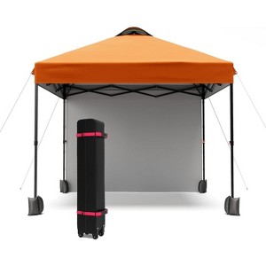 10'x10' Outdoor Canopy Tent with Sidewall, Easy Pop up Canopy with Vented Roof, Outdoor Sun Shade for Garden Commercial Party - 1 of 4