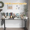 Infurnic Desks, Standing Desk with Splice Board, Adjustable Height Sit Stand Desk for Office or Home, Black, 24"*55"*27.5" - 3 of 4