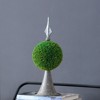 DSVIMOY Faux Boxwood Topiary Sphere on Metal Spire, Faux Plants for Home Garden Office Store Decoration, Green, 7"*7"*17" - 4 of 4