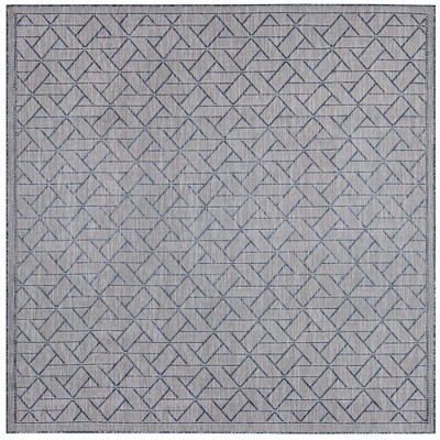 Pyramid Decor Area Rugs for Clearance Navy Modern Geometric Design