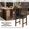 Tangkula Wooden Dining Chair Set of 4 w/Rubber Wood Frame & Padded Seat & Curved Back - 4 of 4