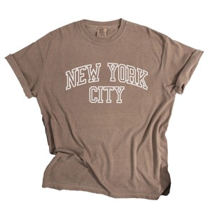 Simply Sage Market Embroidered New York Varsity Garment Dyed Tee - 1 of 4