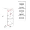 Okak Slim 5-Drawer Dresser Space-Efficient Storage with 25kg Total Capacity, Easy-Glide Drawers for Clothes, Toys Organization - 4 of 4