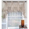 RLF Home Luxurious Modern Design Classic Sheers Victory Swag 3-Scoop Window Valance 50" x 25" - 2 of 4