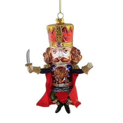 Holiday Ornament 5.0" Nutcracker With Sword Soldier Ballet Clara Dance  -  Tree Ornaments