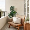ODK Fiddle Leaf Fig Tree Artificial - Realistic Faux Ficus Lyrata Trees, Indoor Fake Floor Plants for Living Room Decor, Housewarming Gift - 4 of 4