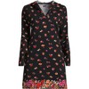 Lands' End Women's Cotton Jersey Long Sleeve Hooded Swim Cover-up Dress - 3 of 4