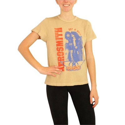Junk Food Womens Aerosmith Get A Grip Tour '93 Graphic T-Shirt