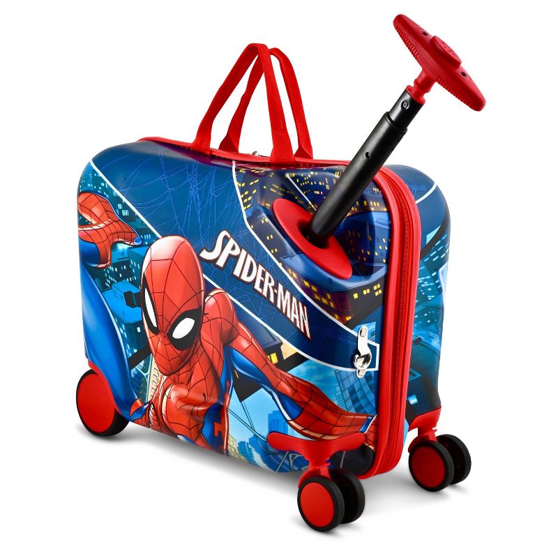 Marvel Kids&#39; Spider-Man Hardside Carry On Ride-On Suitcase, 3 of 9