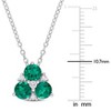 EVERLY JEWELRY | Sterling Silver Created Sapphire Fashion Pendant With Chain, 18-inch - 2 of 4