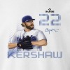 MLBPA Men's Kershaw Pw Licensed Mlb Players Los Angeles Dodgers Baseball Clayton Kershaw Long Sleeve Graphic Cotton Pullover Sweatshirt - White 2X - 2 of 4