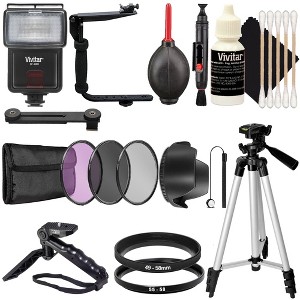 Vivitar Ultimate Camera Accessory Bundle for Canon EOS R7, R100, R10, R50 – Tripod, Filters, Flash & More - 1 of 4