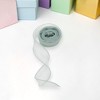 Unique Bargains Ribbon Plain Fishtail Organza Simple Style Polyester 354.33"x1.57" 1Pcs - 2 of 3