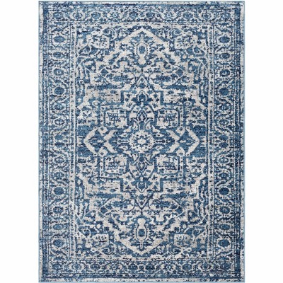 Hauteloom Wellsburg Blue&White Area Carpet