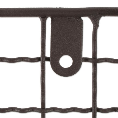 Bronze Iron Wall-Mounted Toilet Paper Holder with Storage Basket