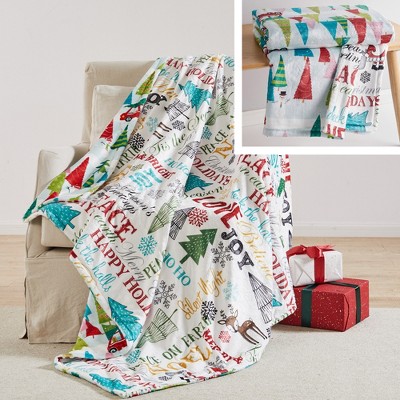 Santa Claus Lane Reversible Blanket - Levtex Home : Target