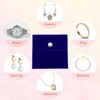 Unique Bargains Velvet Portable Earrings Bracelets Snap Button Jewelry Storage Bag 12 Pcs - 4 of 4