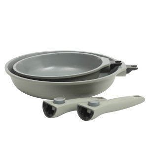 Sur La Table Kitchen Essentials Craft Studio Detachable Handle Ceramic Non Stick 8 &10 Inch Fry Pan Set - 1 of 4