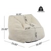 NicBex Bean Bag Chair,Beanbag Chair with Soft Fabric,Adult Lounge Sofa,Comfy Chair for Living Room Bedroom - 3 of 4