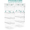 Sorbus Large Plastic Storage Bins with Lids - for Kitchen Organization, Pantry/Storage Organizers, Fridge Organizer - Clear Storage Bins - image 4 of 4