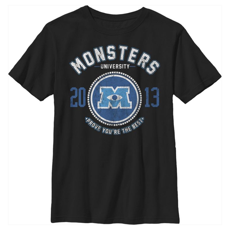 Boy's Monsters Inc Best College Logo T-Shirt, 1 of 6