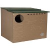 JCs Wildlife Poly Barn Owl Nesting Box Large House Crafted in USA - Made with Recycled Poly Lumber - Mounting Hardware and Pine Shavings Included - - 2 of 4