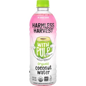 Harmless Harvest Organic Coconut Water with Pulp - 16 fl oz - 1 of 2