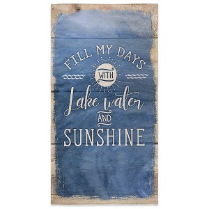 Laural Home Lake Water and Sunshine Beach Towel - Blue - 1 of 1