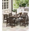 GardenJoy 5-Piece Outdoor Patio Dining Set–HDPE Table & 4 Chairs with Umbrella Hole - 3 of 3